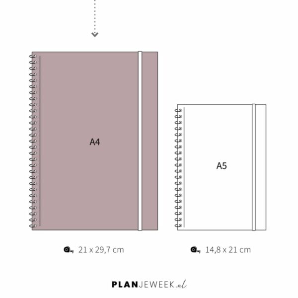 A4 dagplanner Pastel planboekje 1
